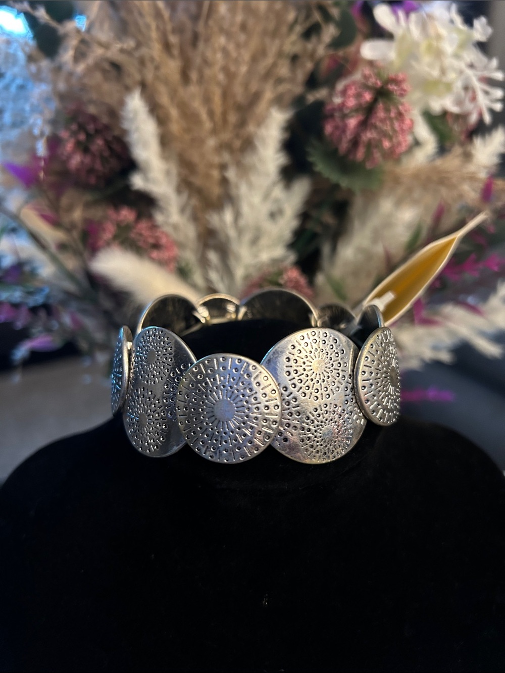 Sonoma Silver Textured Circle Link Bracelet